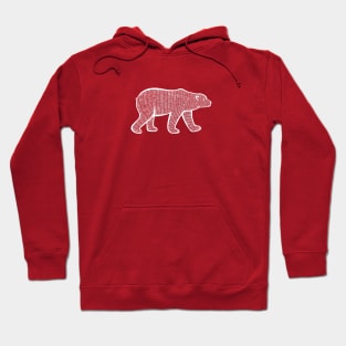 Polar Bear - animal lovers hand drawn design Hoodie